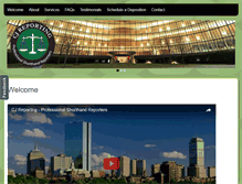 Tablet Screenshot of cjreporting.com